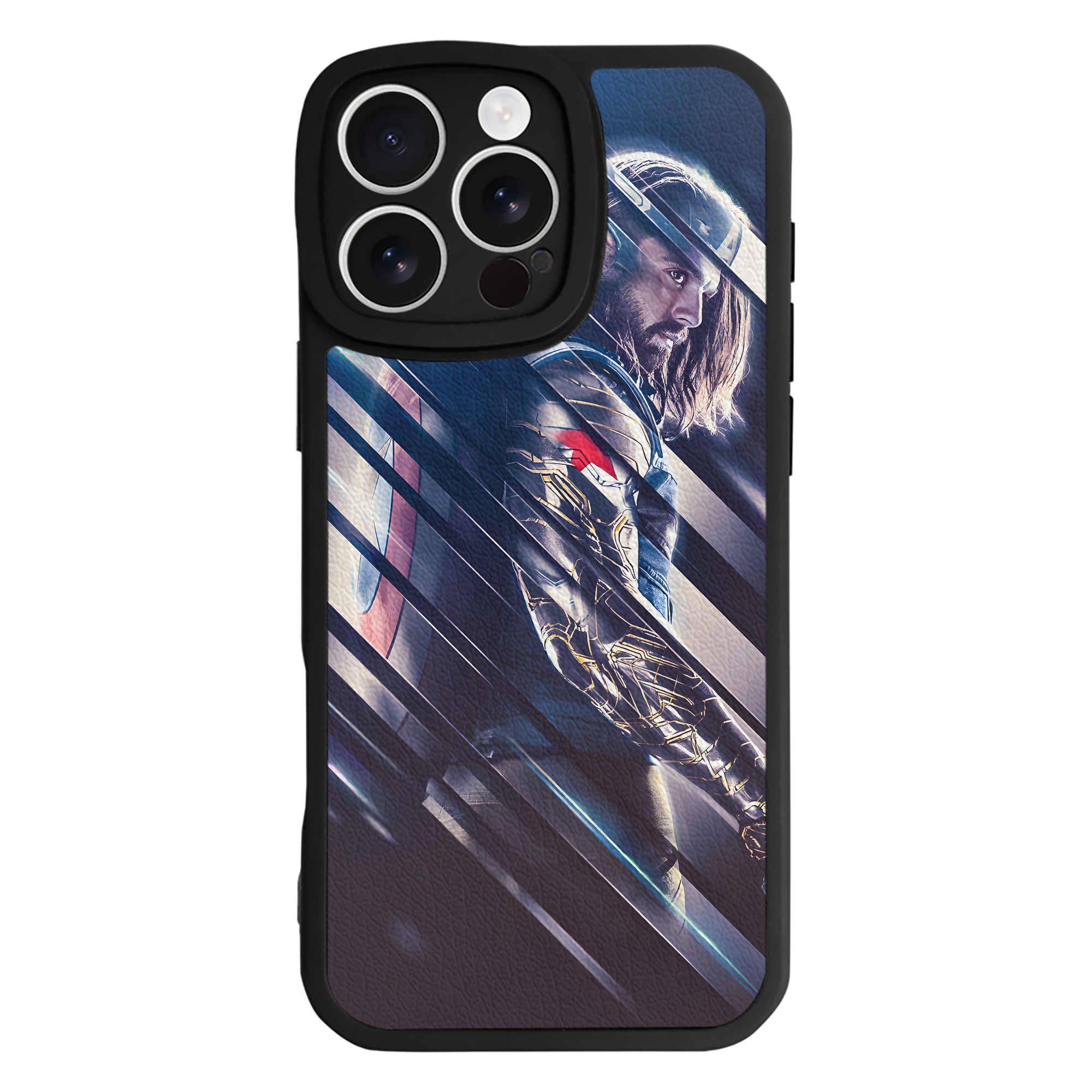 （画像用） アベンジャーズ The Avengers 【iPhone 16シリーズ対応】シリコンスマホケース（レザー調） 材質：シリコン
